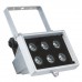 Showtec LED Floodlight 6x 1W, 40° уличный светодиодный прожектор оранжевого света